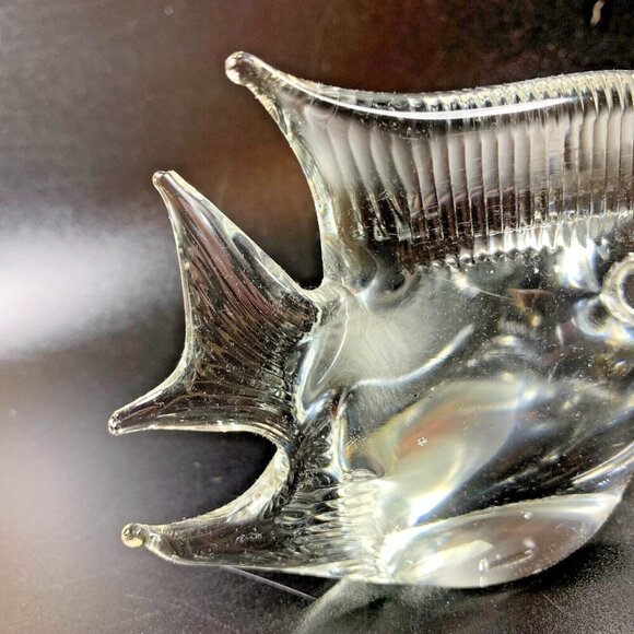 Art Glass Moonfish or Angel fish 3" Paperweight Made In Taiwan READ - Picture 4 of 7